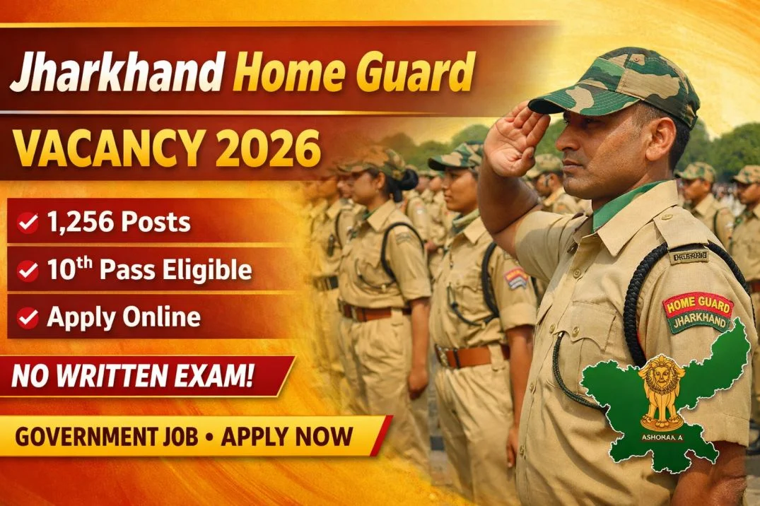 Jharkhand Home Guard Vacancy 2026 – Apply Online for 1,256 Posts (10th Pass) | Full Details