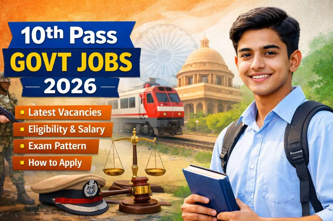 10th Pass Government Jobs 2026 – Complete Details, Eligibility, Salary & FAQ