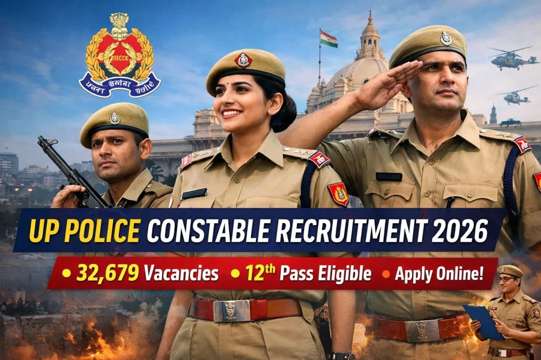UP Police Constable Recruitment 2026: Apply Online for 32,679 Constable Vacancies (12th Pass)