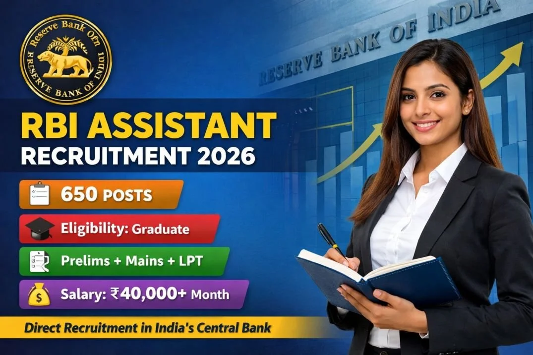 RBI Assistant Recruitment 2026: Graduate Direct Recruitment for 650